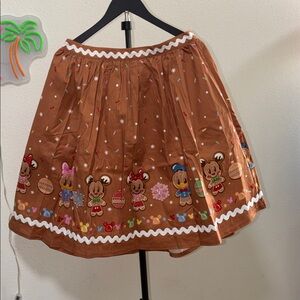 Disney StitchShoppe Holiday Character Print Full Skirt